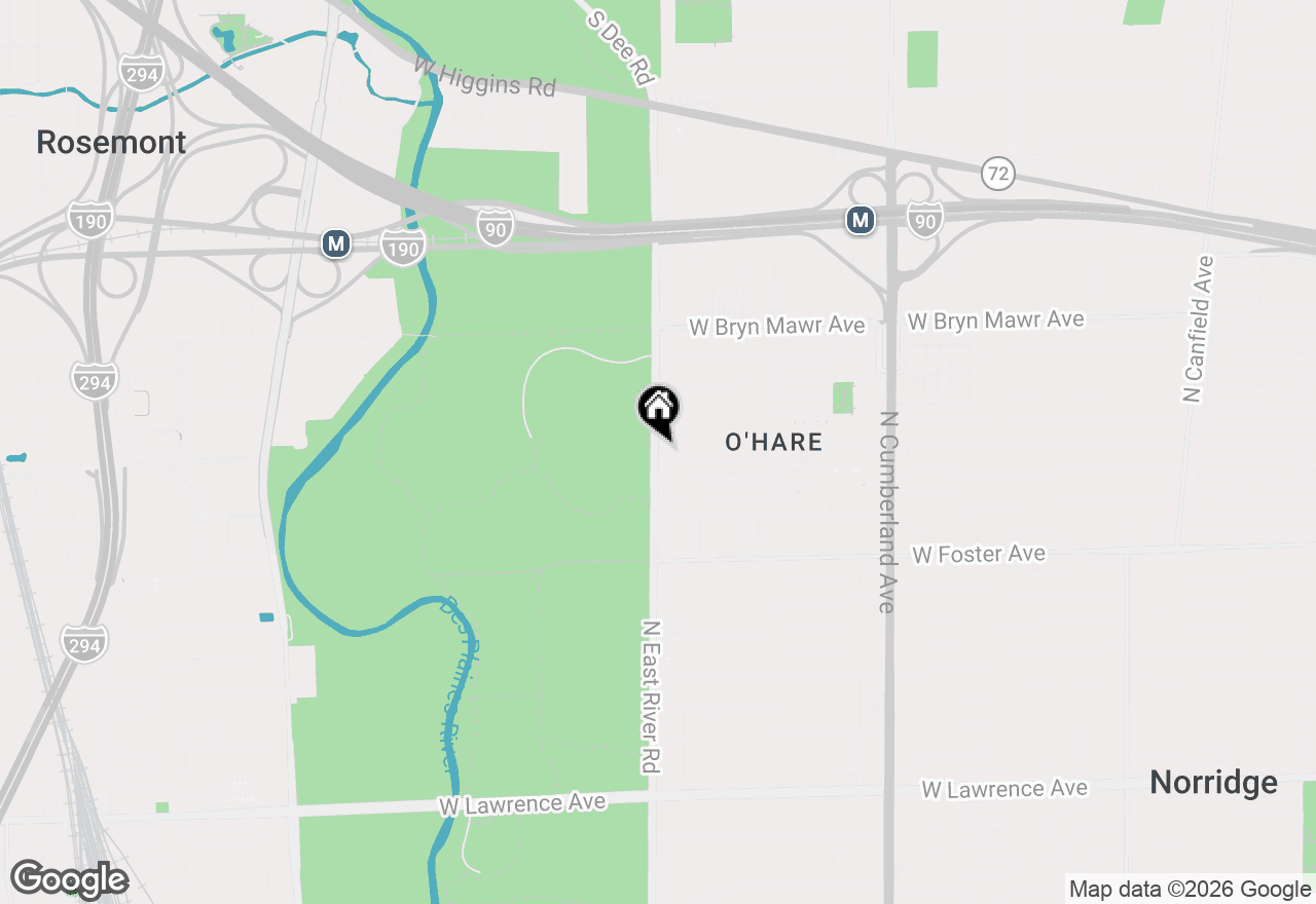 Map of 5351 N East River Road #202, Chicago, IL 60656