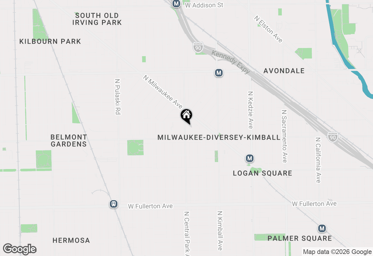 Map of 2839 N Central Park Avenue, Chicago, IL 60618