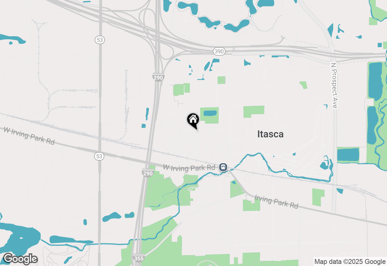 Map of 424 N Willow Street, Itasca, IL 60143