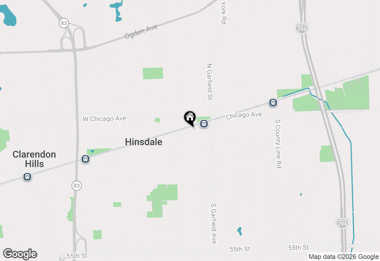 Map of 20 W Hinsdale Avenue #1, Hinsdale, IL 60521