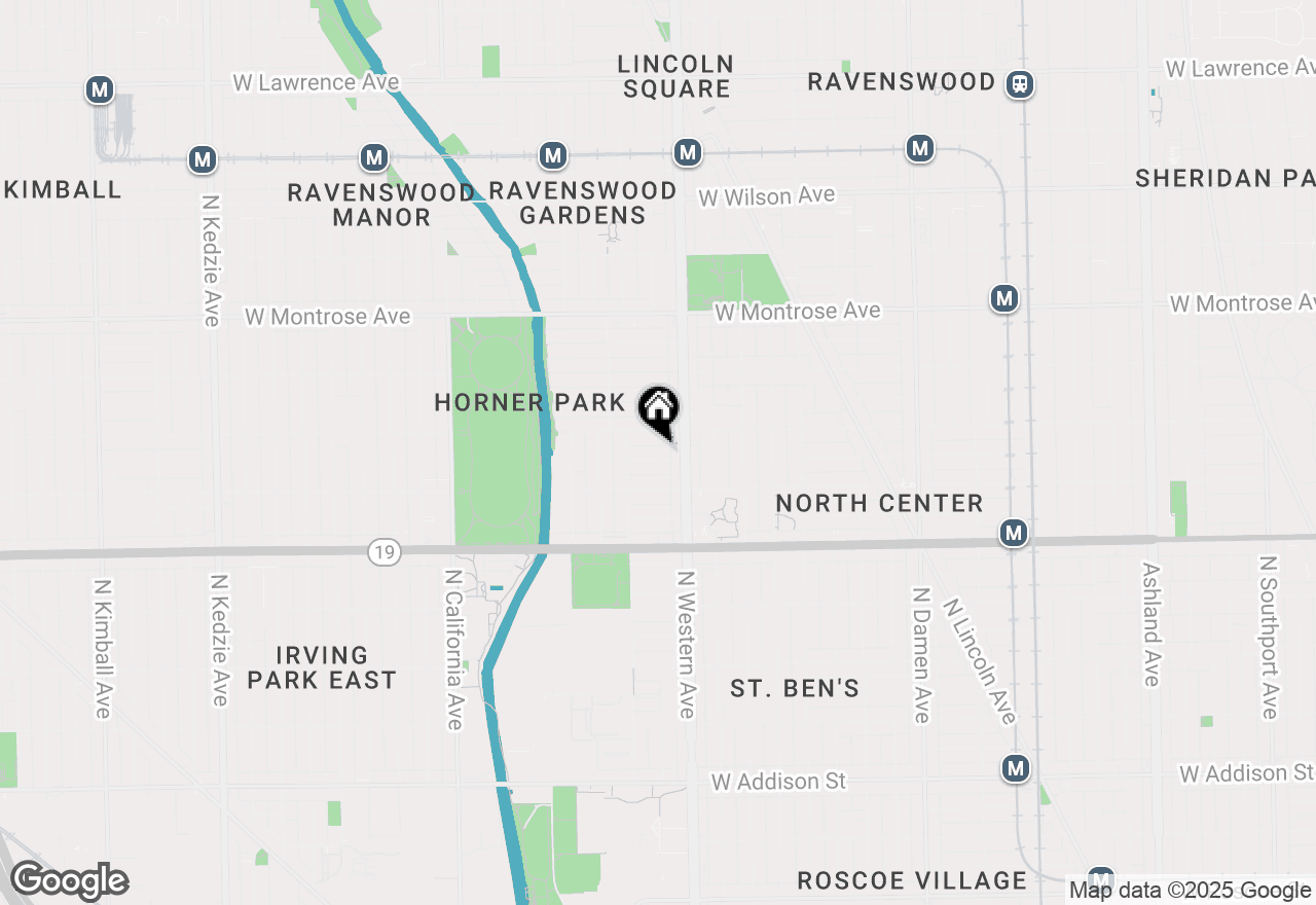 Map of 2426 W Warner Avenue, Chicago, IL 60618