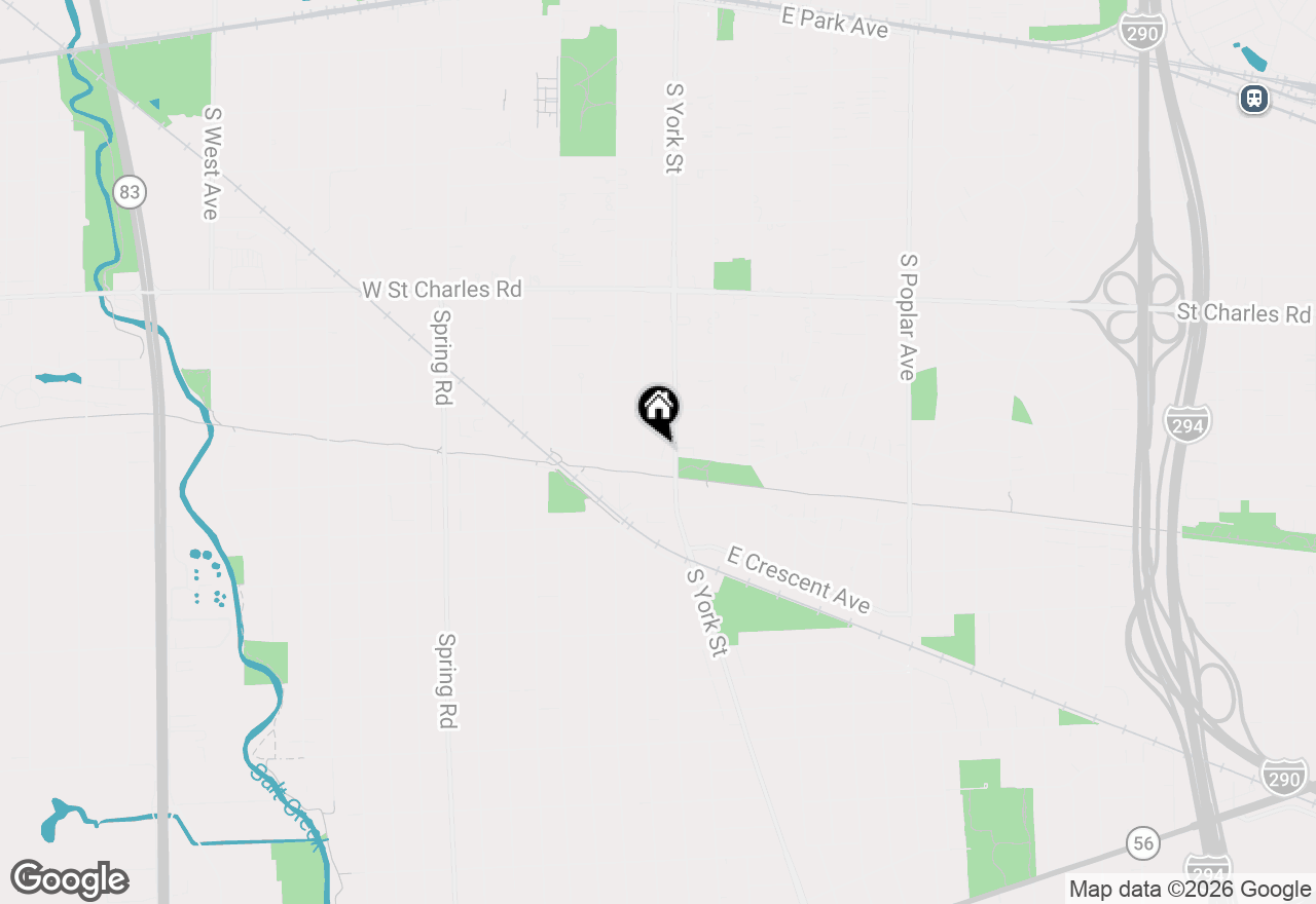 Map of 115 W Seminole Avenue, Elmhurst, IL 60126