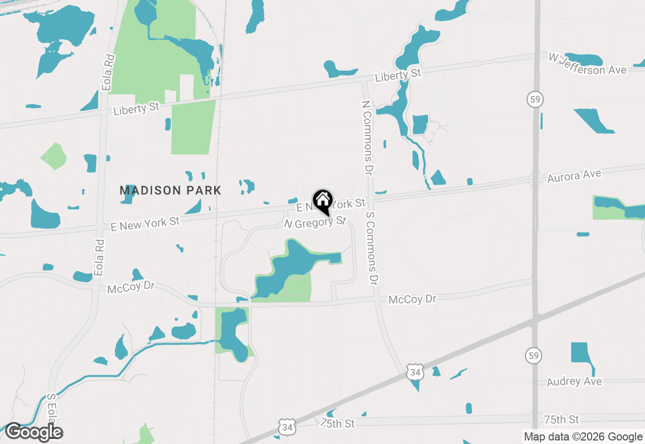 Map of 301 Gregory Street #9, Aurora, IL 60504