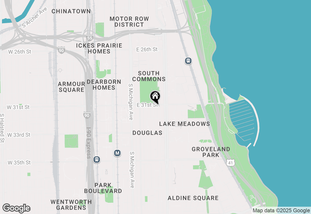 Map of 3105 S Giles Avenue #1S, Chicago, IL 60616