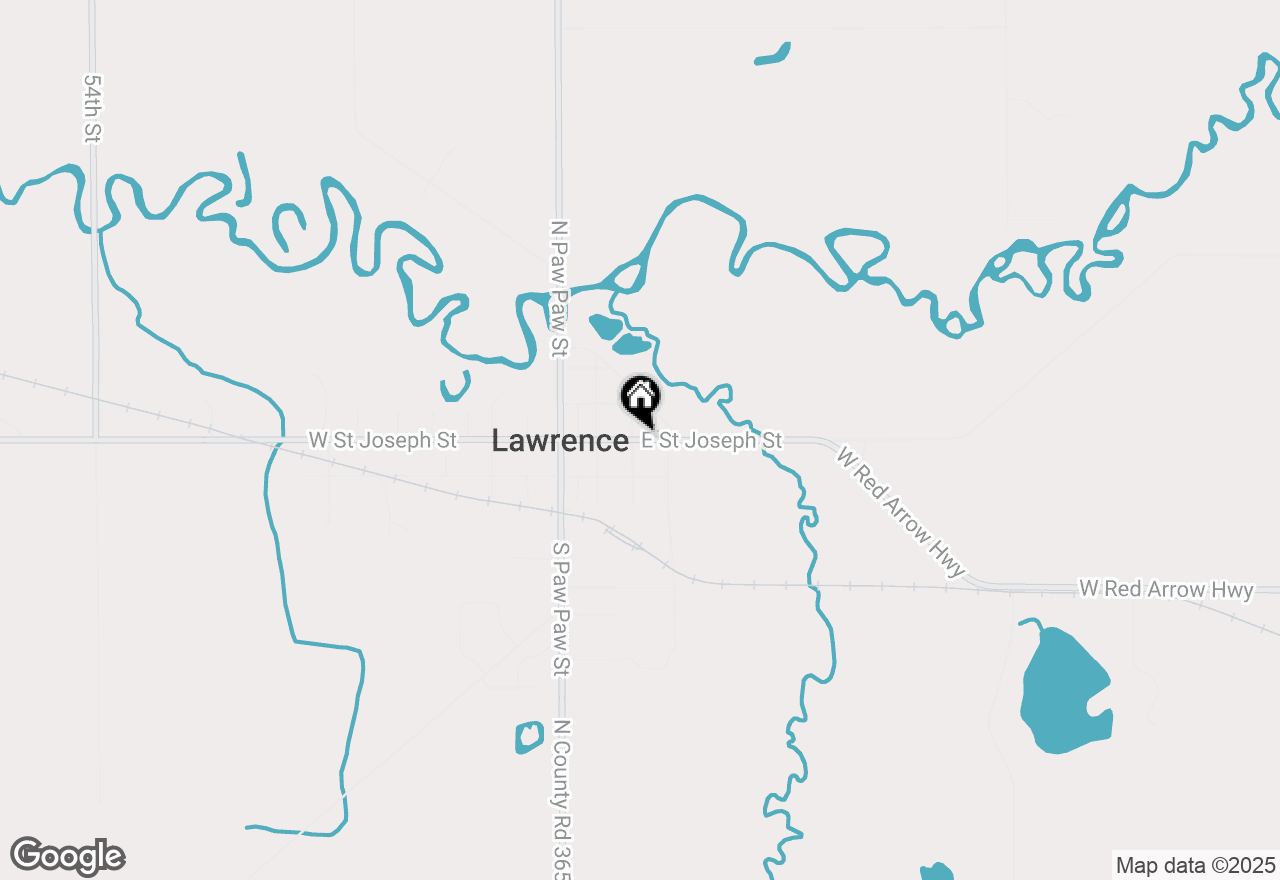 Map of 329 E St Joseph Street, Lawrence, MI 49064