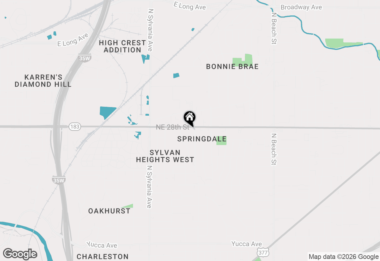 Map of 2340 N Chandler Drive E, Fort Worth, TX 76111