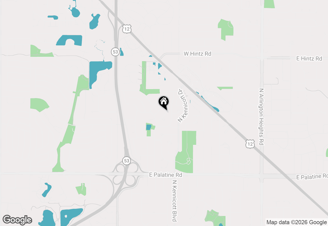 Map of 2310 N Huron Street, Arlington Heights, IL 60004
