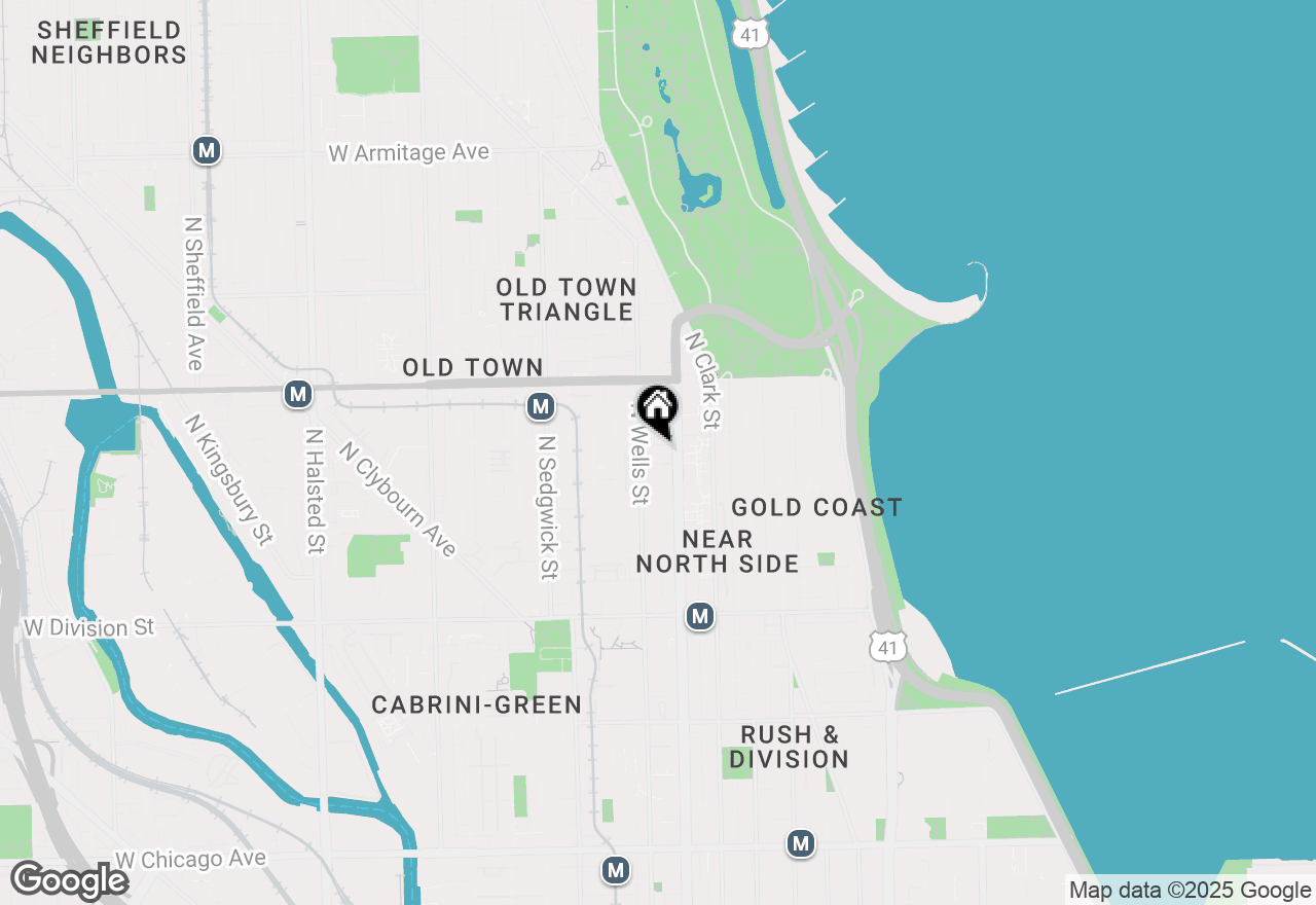 Map of 159 W Burton Place #2, Chicago, IL 60610