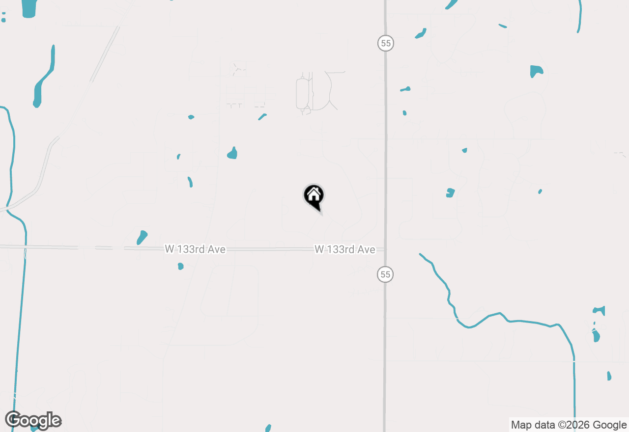 Map of 13190 Roosevelt Place, Crown Point, IN 46307