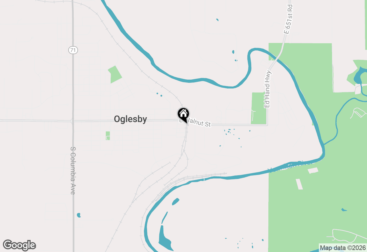Map of 424 E 1st Street, Oglesby, IL 61348