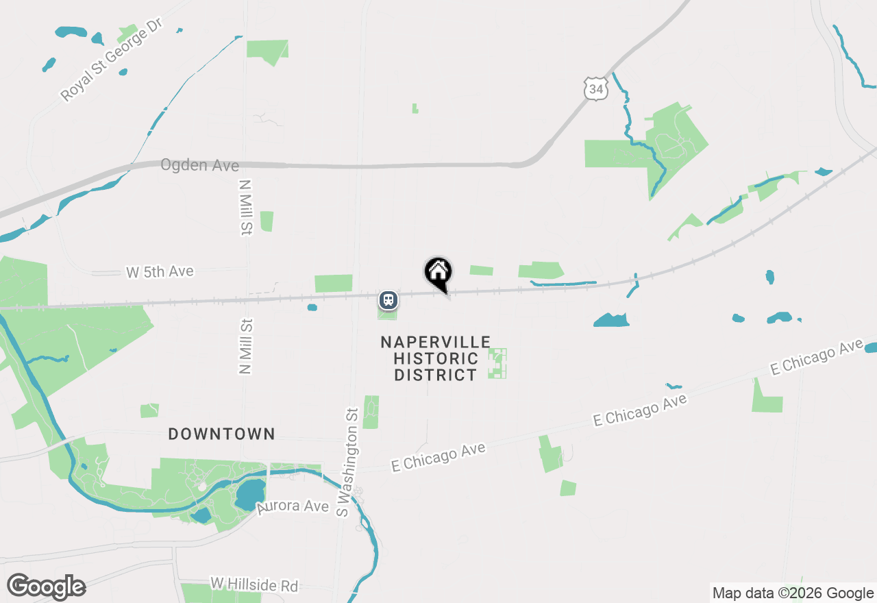 Map of 333 N Loomis Street, Naperville, IL 60540