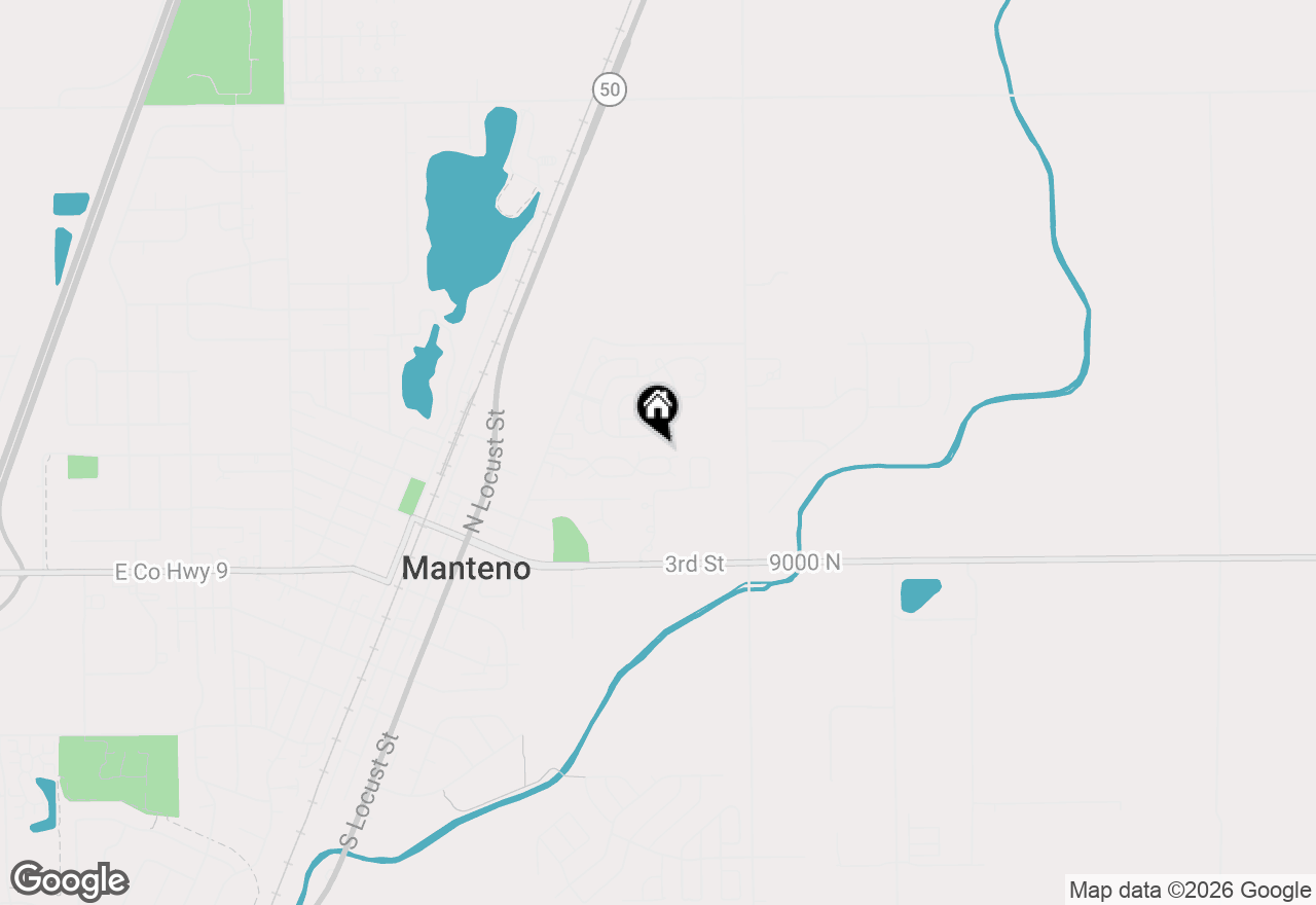 Map of 150 Maple Lane, Manteno, IL 60950