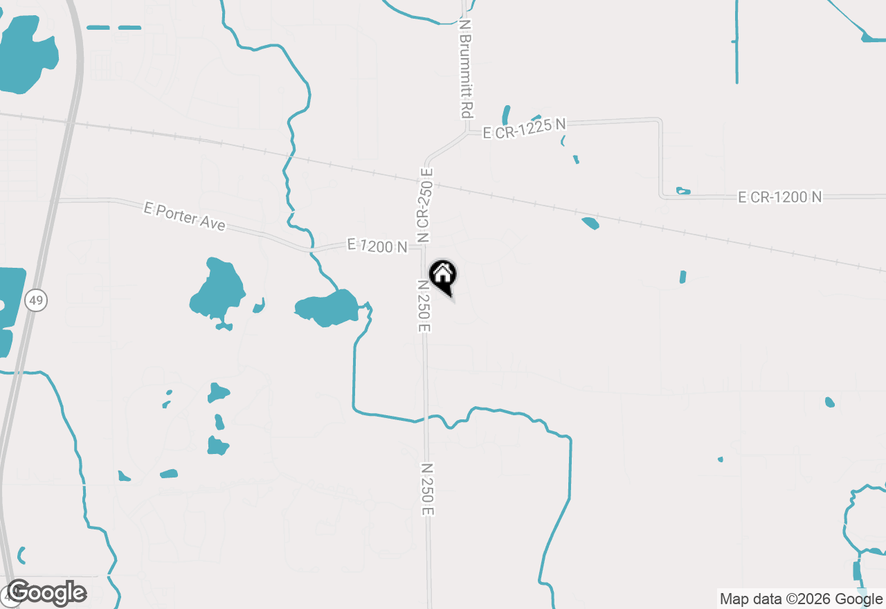 Map of 2011 Timberwood Lane, Chesterton, IN 46304