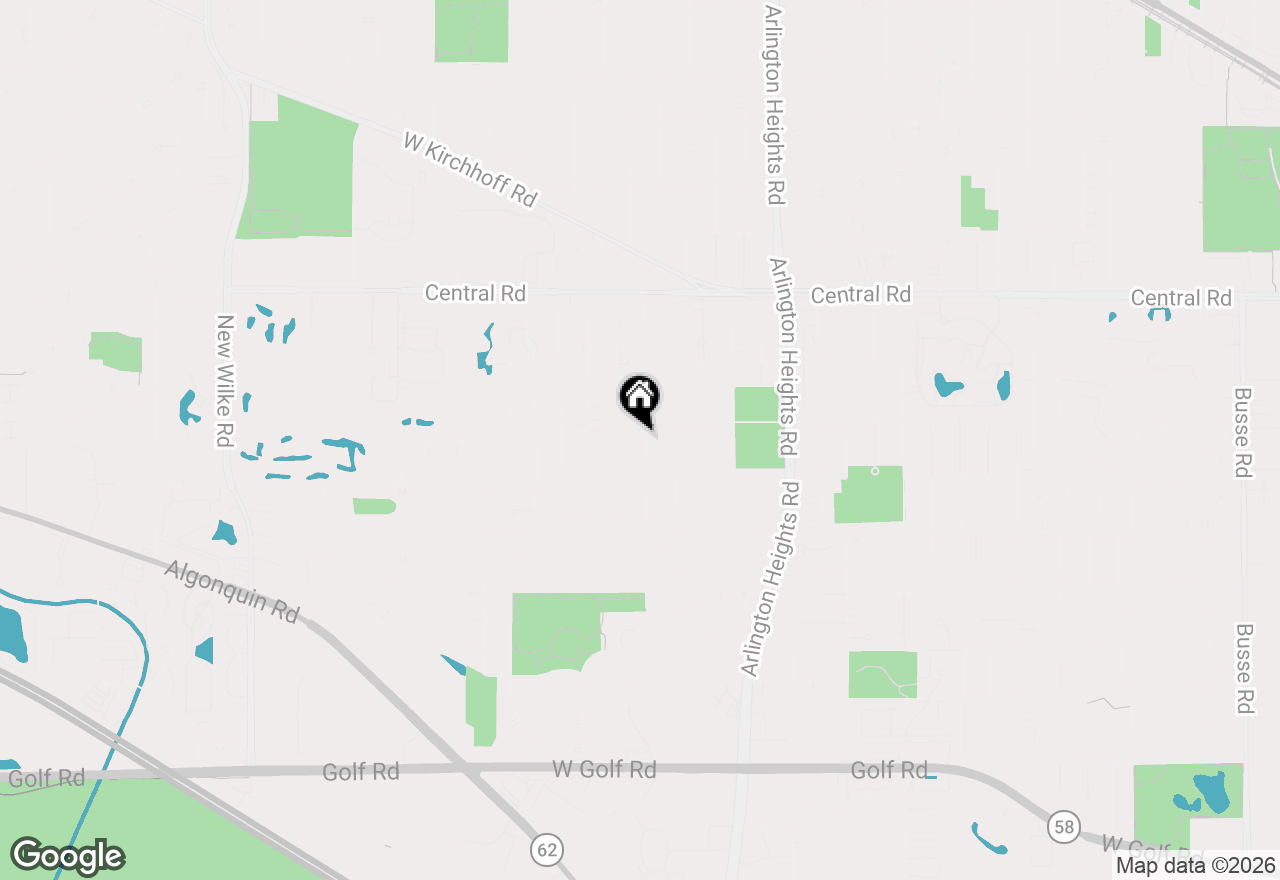 Map of 1228 S Chestnut Avenue, Arlington Heights, IL 60005