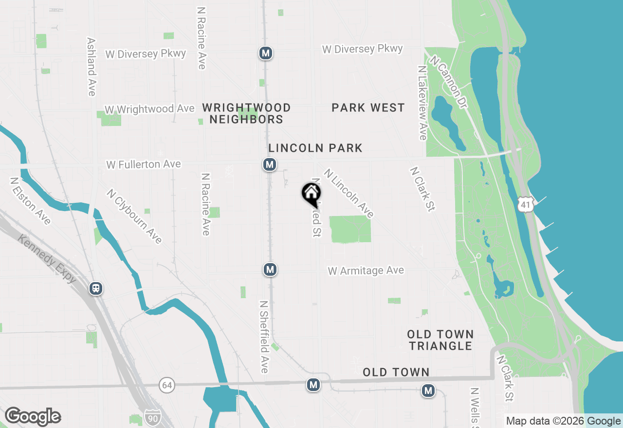 Map of 806 W Webster Avenue, Chicago, IL 60614