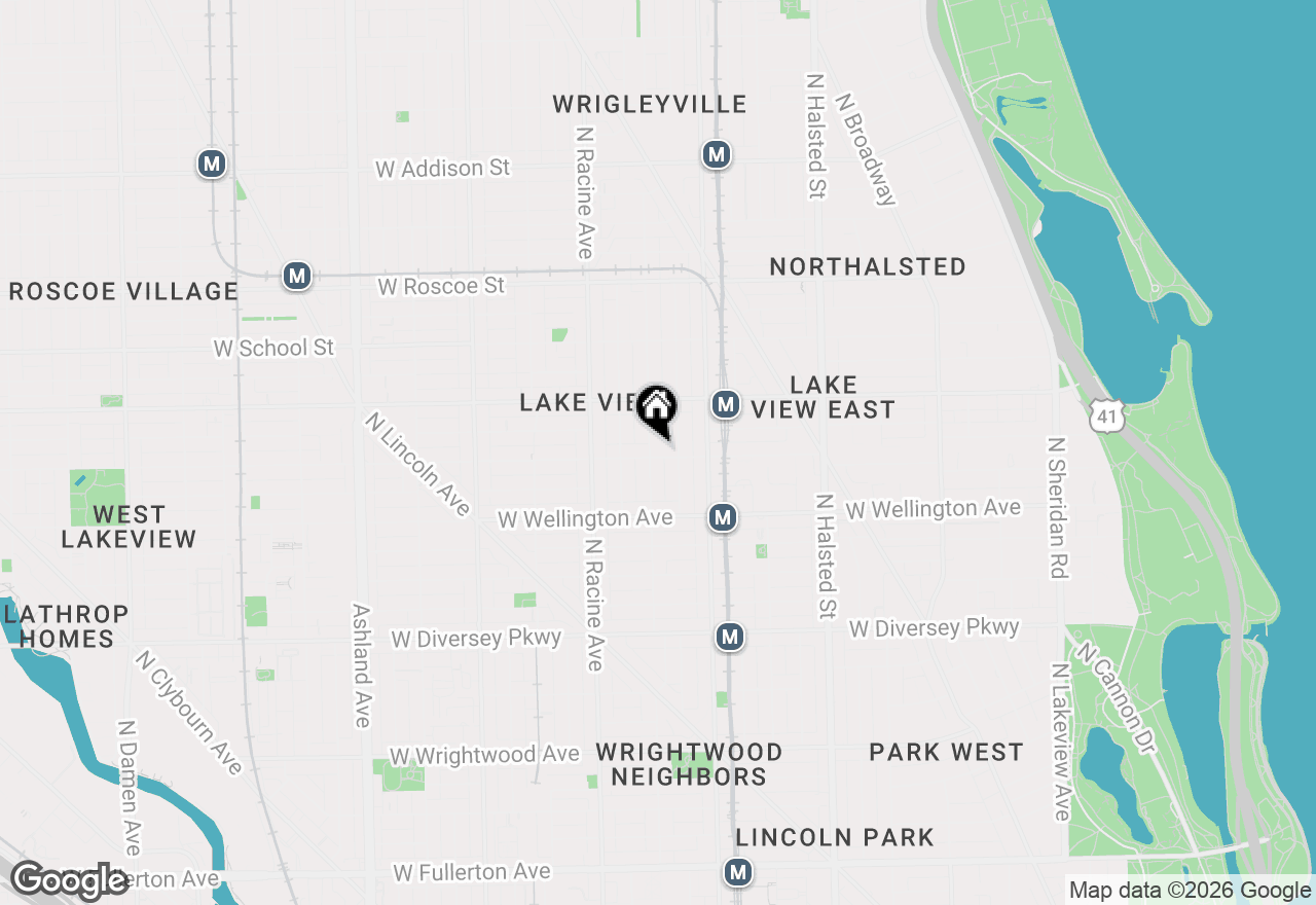 Map of 3101 N Seminary Avenue #A, Chicago, IL 60657