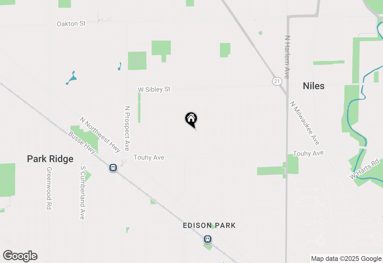 Map of 213 East Avenue, Park Ridge, IL 60068