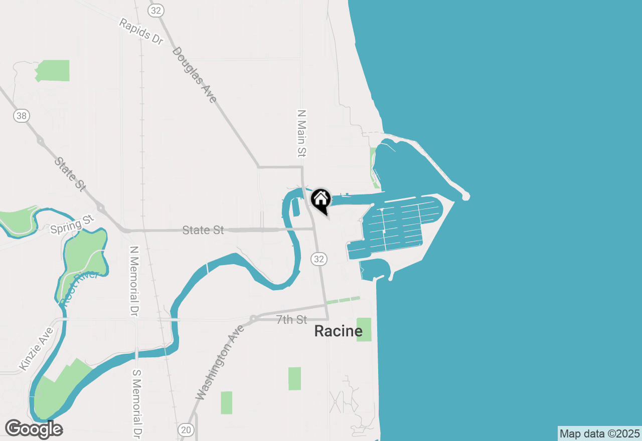 Map of 141 Main St #408, Racine, WI 53403