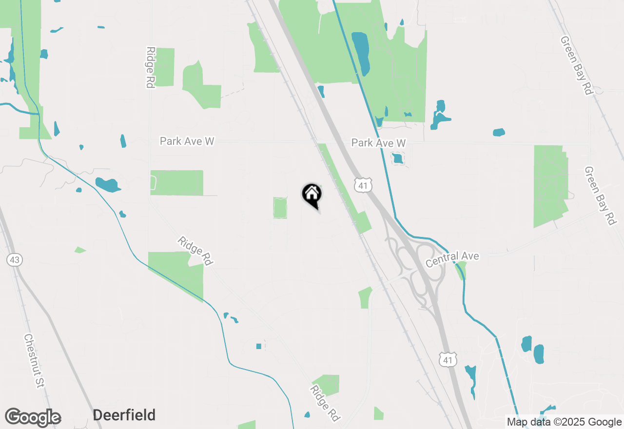 Map of 1736 Cavell Avenue, Highland Park, IL 60035