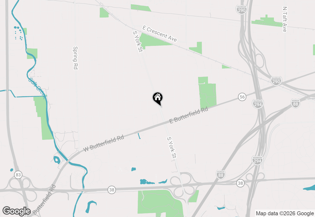 Map of 182 E Hale Street, Elmhurst, IL 60126