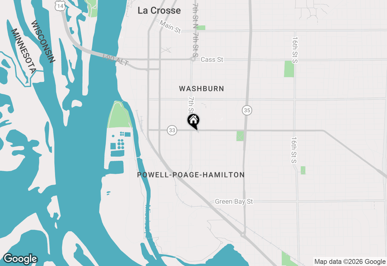 Map of 1009 7th St S #1007, 1011, La Crosse, WI 54601