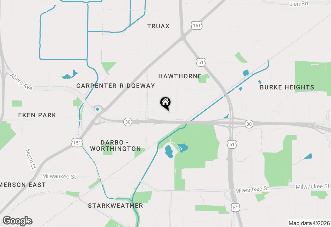 Map of 3513 Burke Avenue, Madison, WI 53714