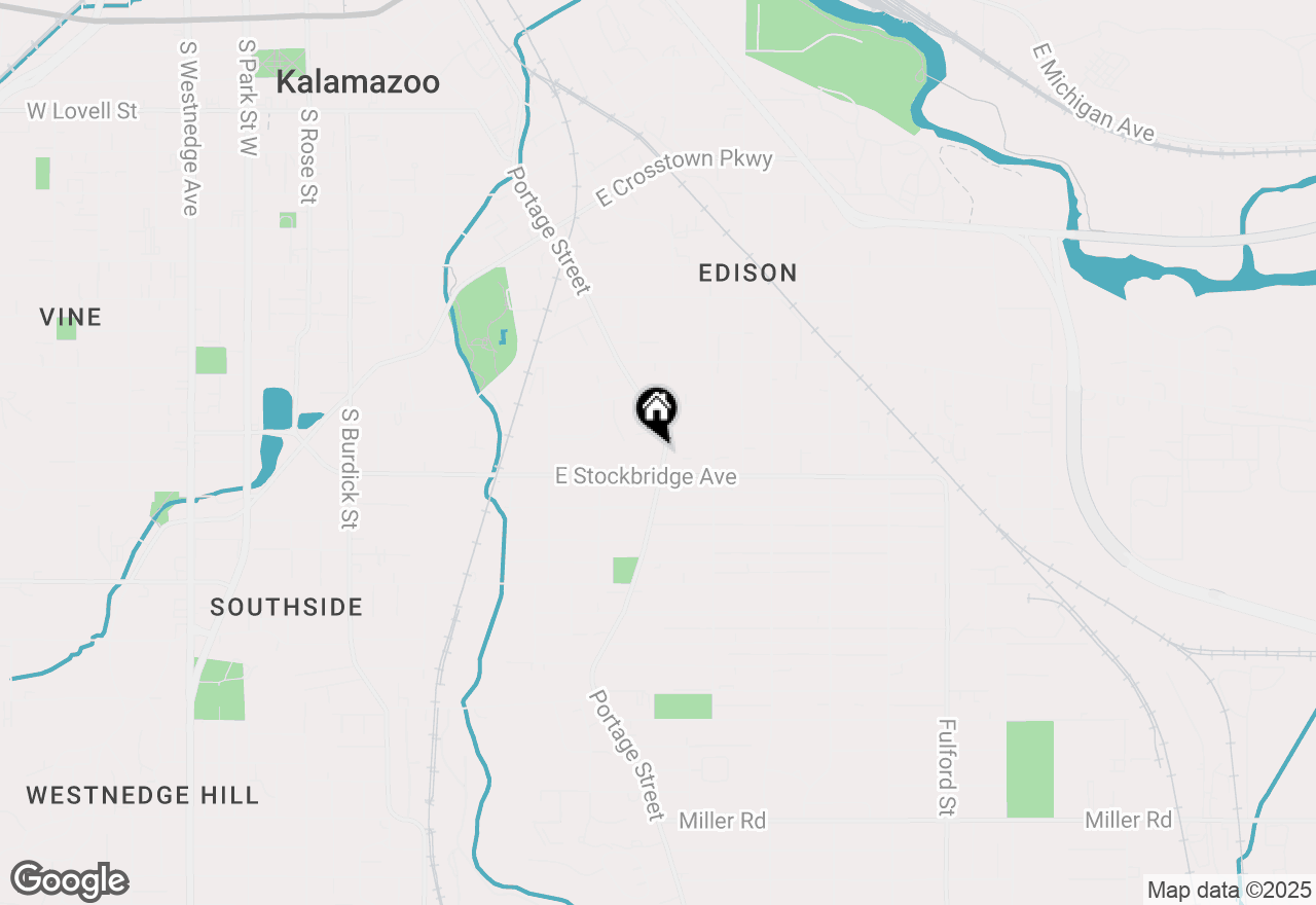 Map of 1336 Portage Street, Kalamazoo, MI 49001