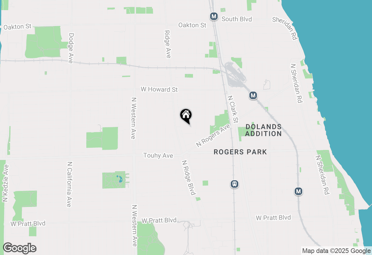 Map of 2056 W Jarvis Avenue #3, Chicago, IL 60645