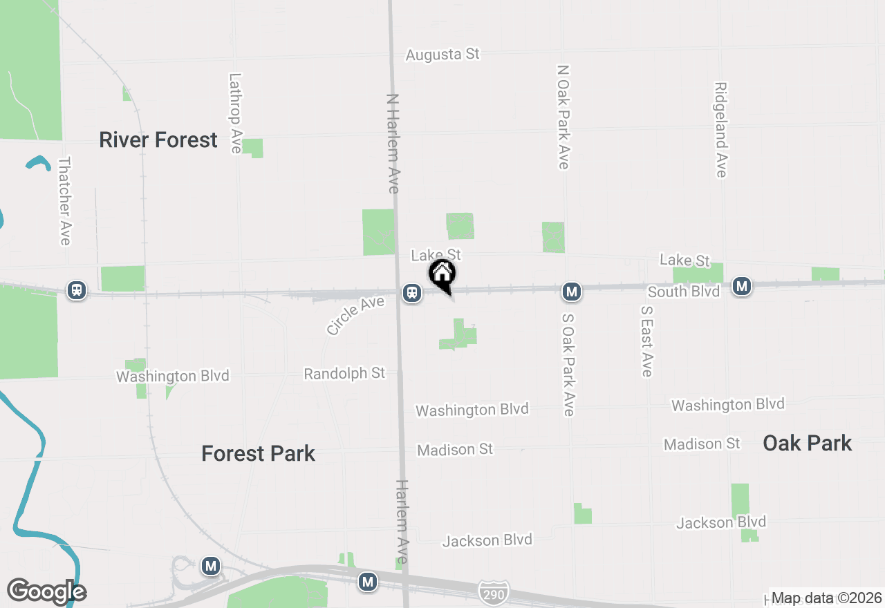 Map of 110 S Marion Street #308, Oak Park, IL 60302