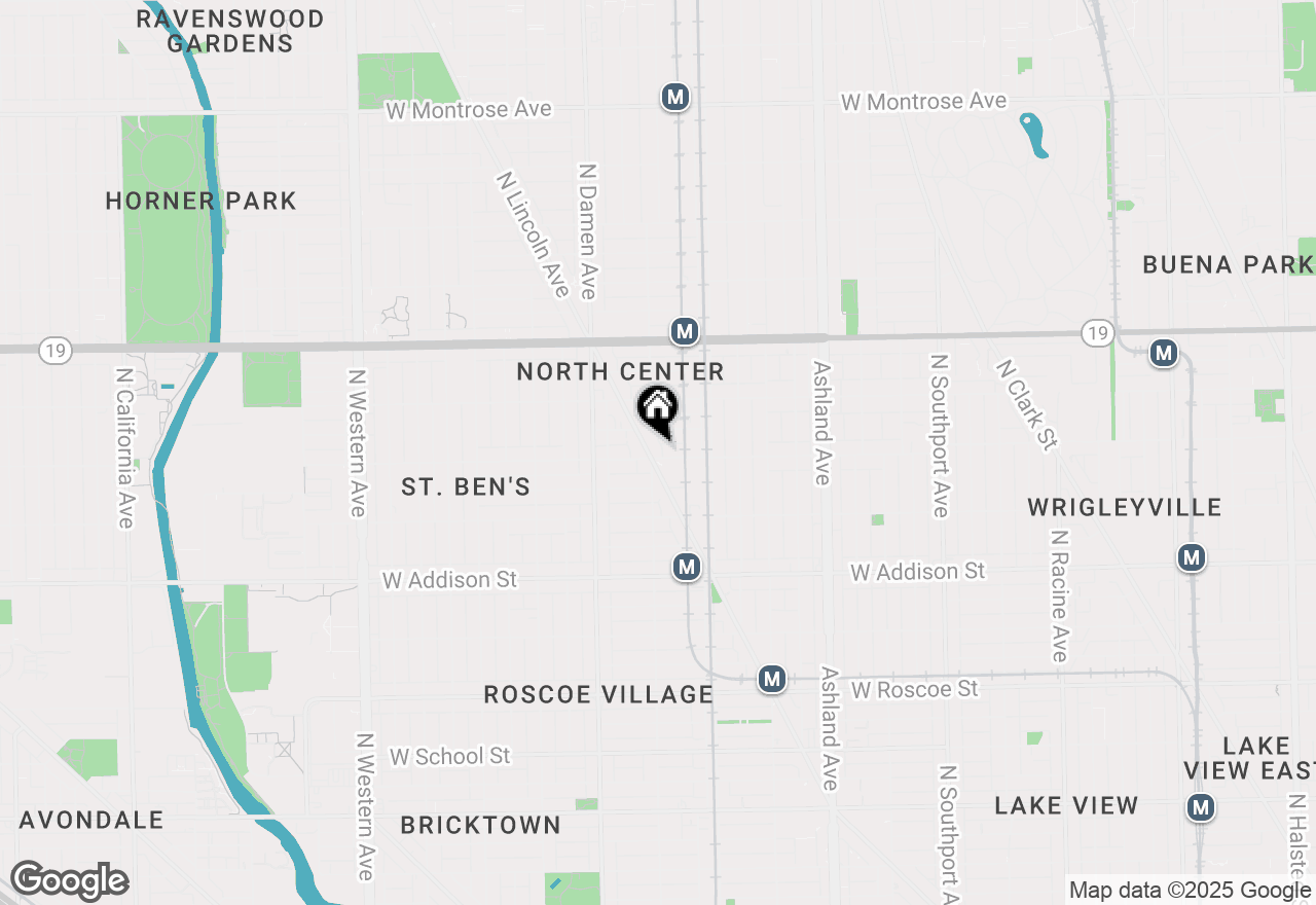 Map of 1848 W Grace Avenue #1N, Chicago, IL 60613