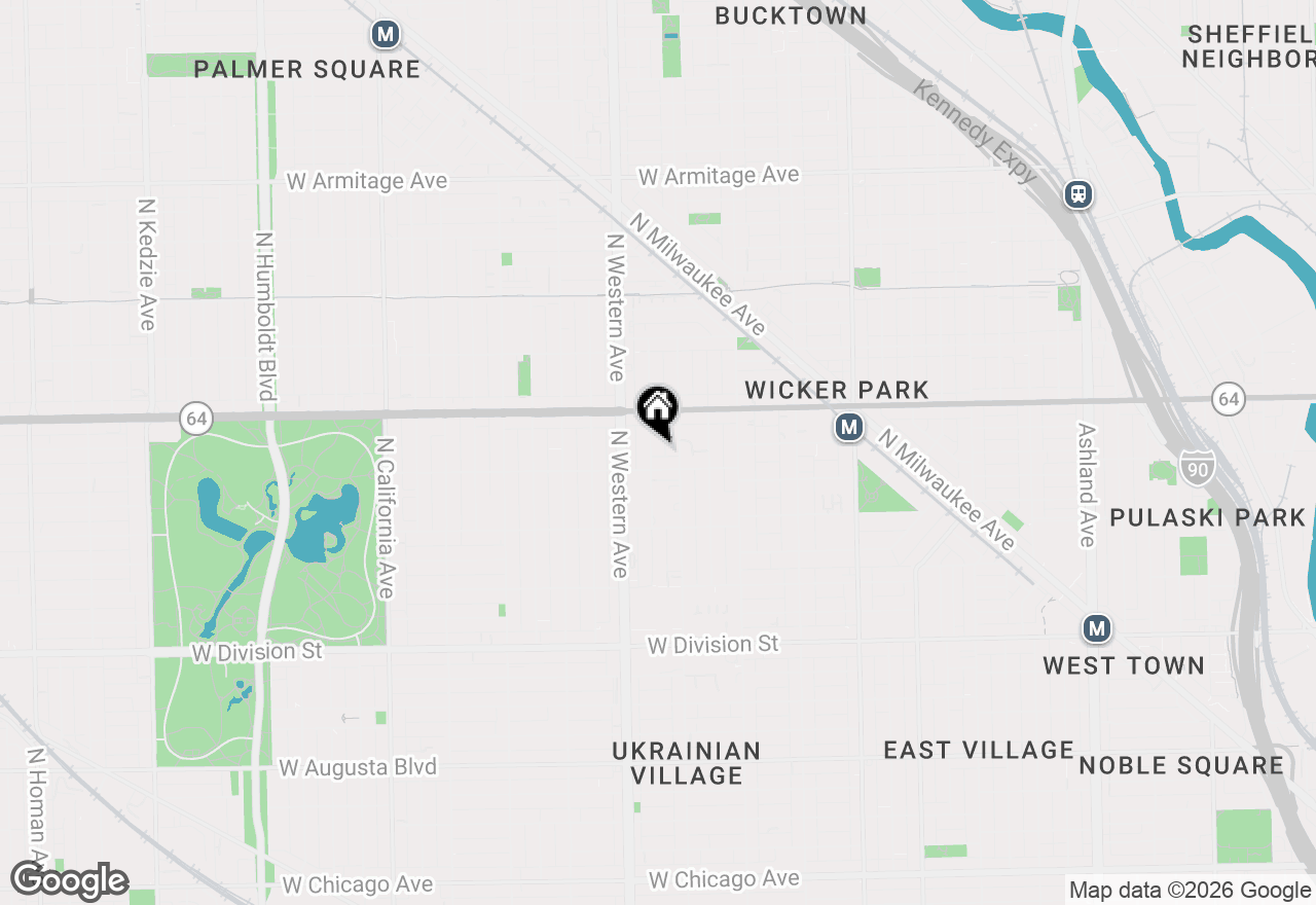 Map of 1515 N Claremont Avenue #3, Chicago, IL 60622