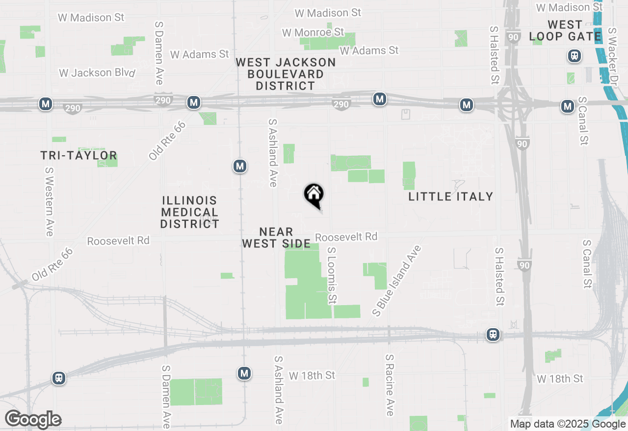 Map of 1437 W Fillmore Street, Chicago, IL 60607