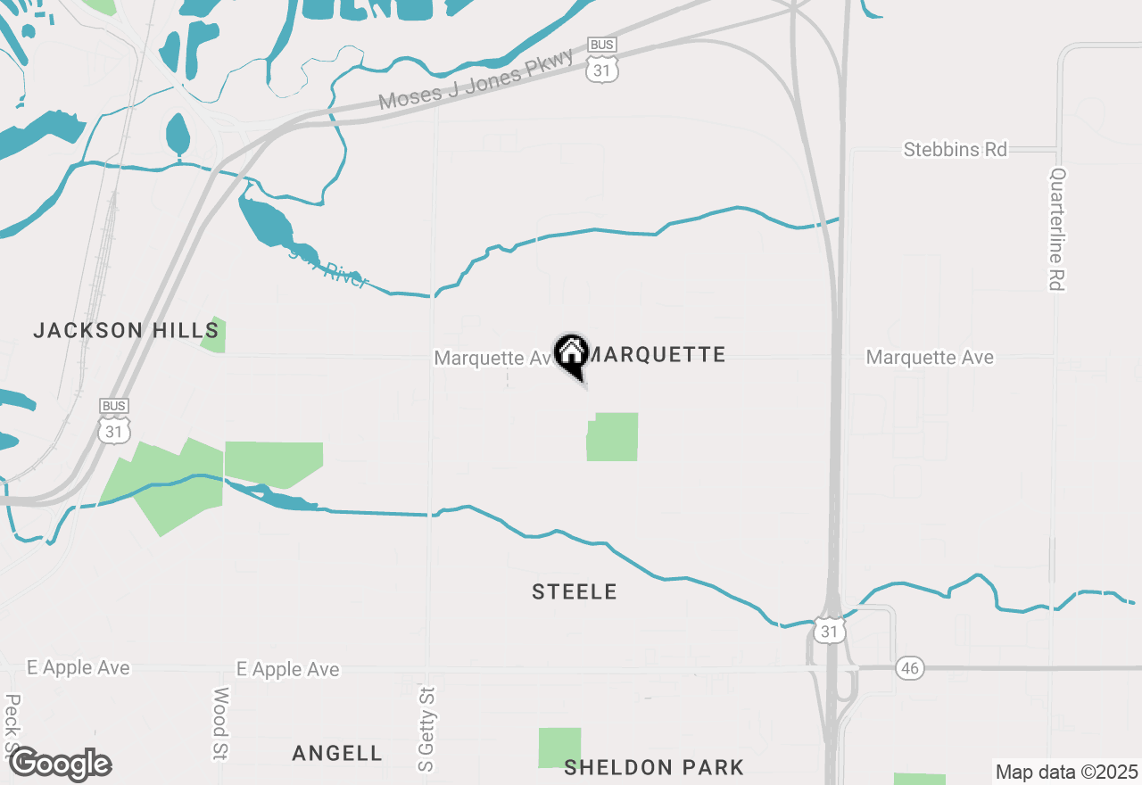 Map of 1067 Ducey Avenue, Muskegon, MI 49442