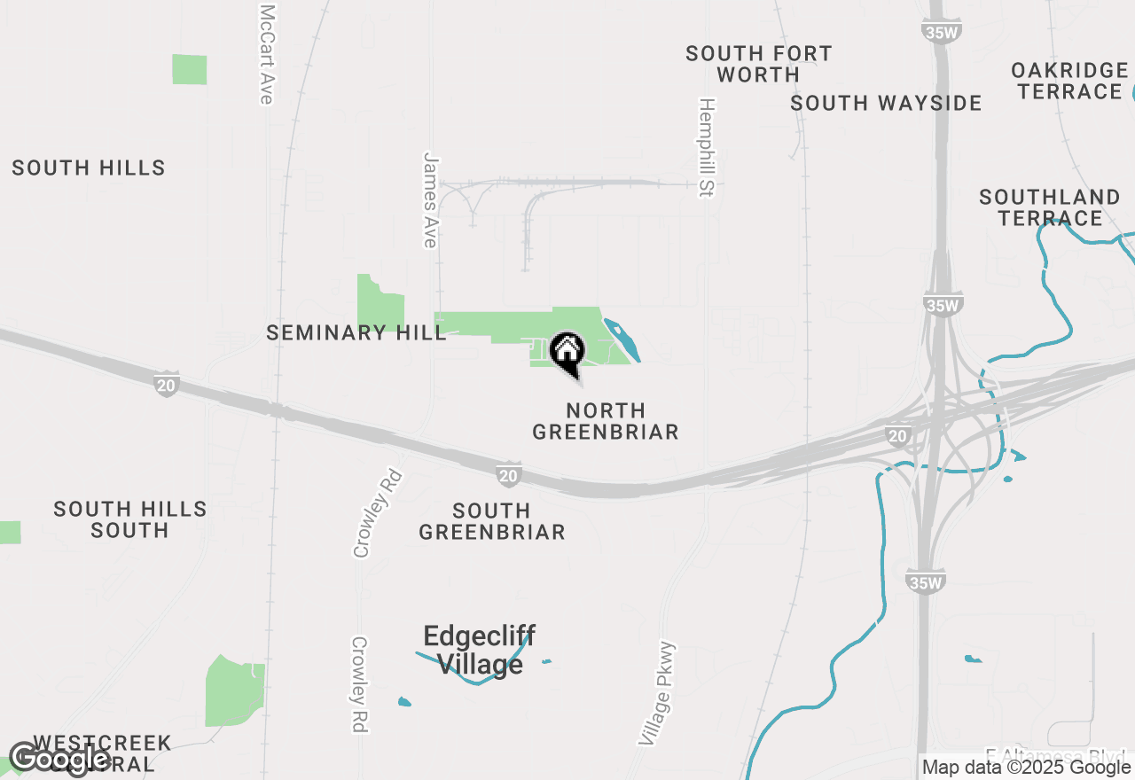 Map of 1240 Hodgson Street, Fort Worth, TX 76115
