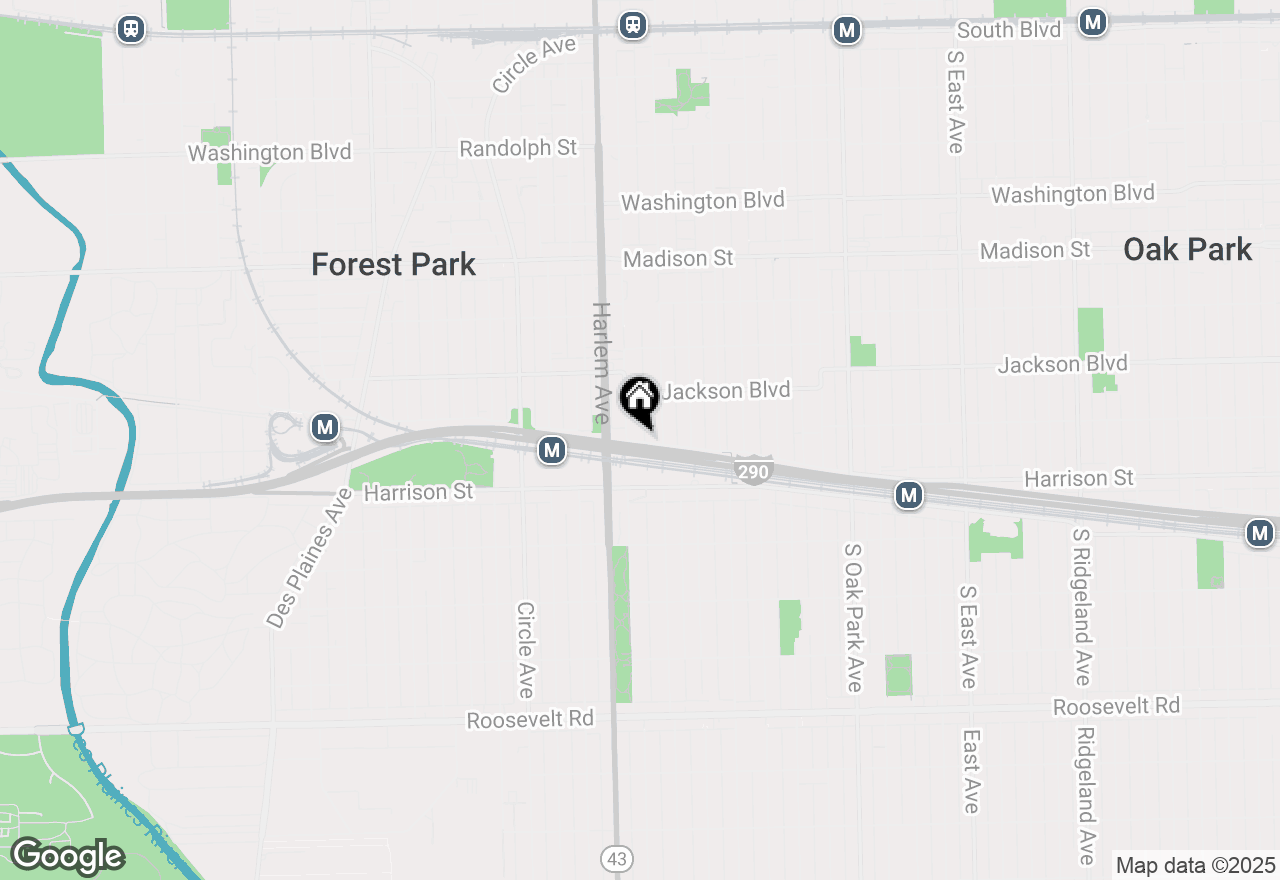 Map of 1120 Harrison Street #5, Oak Park, IL 60304