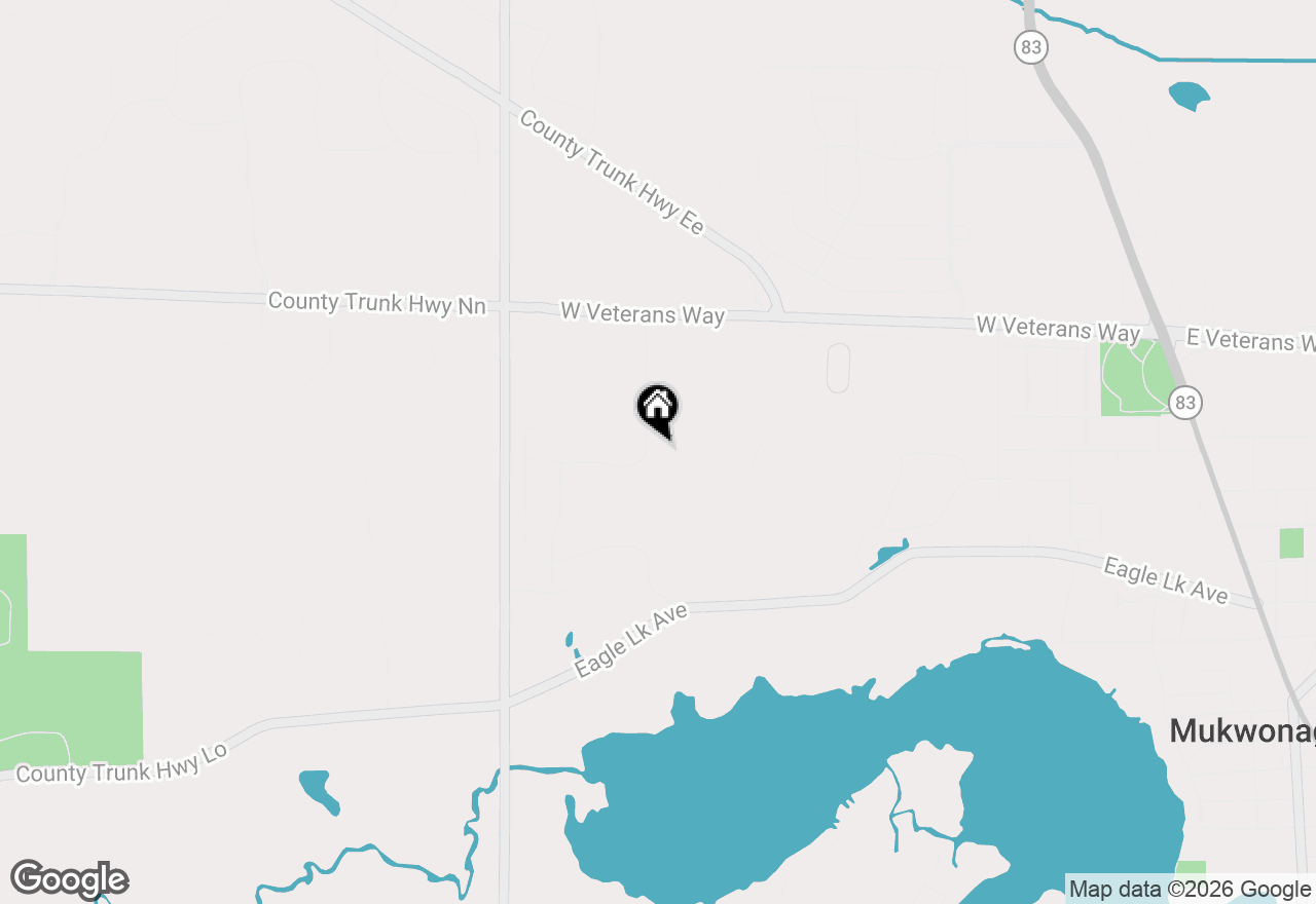 Map of 750 Pinehurst Dr, Mukwonago, WI 53149