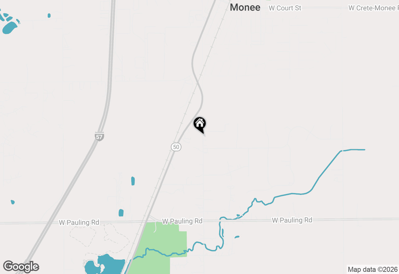 Map of 26616 S Egyptian Trail, Monee, IL 60449