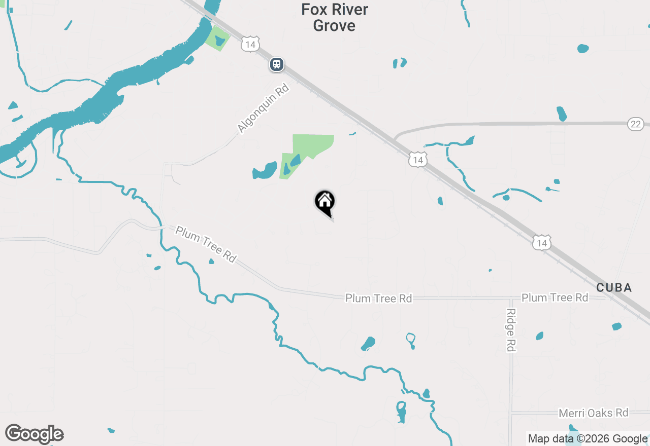 Map of 56 Huntcliff Court, Fox River Grove, IL 60021