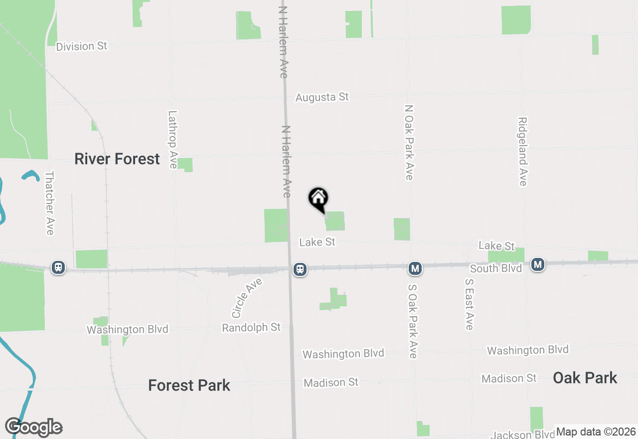 Map of 186 N Marion Street, Oak Park, IL 60301