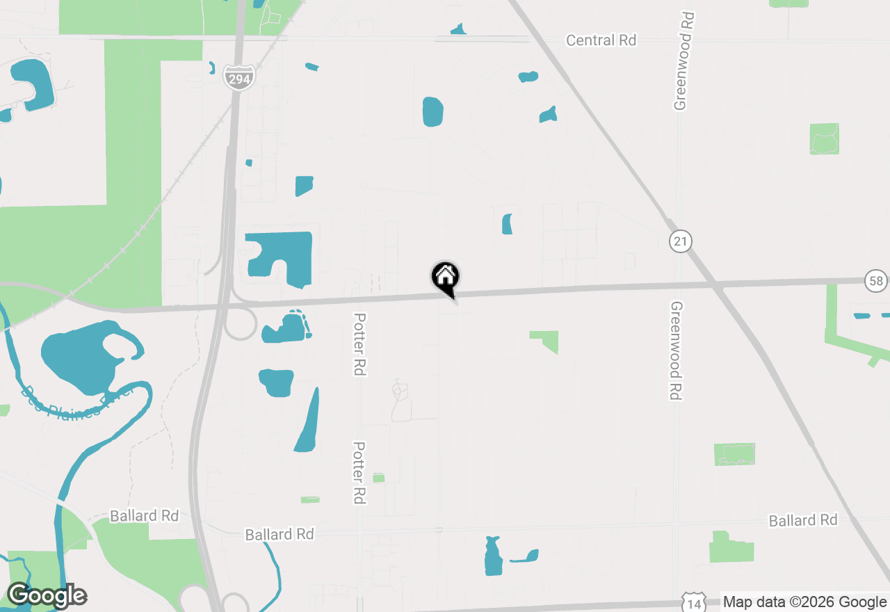 Map of 9581 Dee Road #202B, Des Plaines, IL 60016