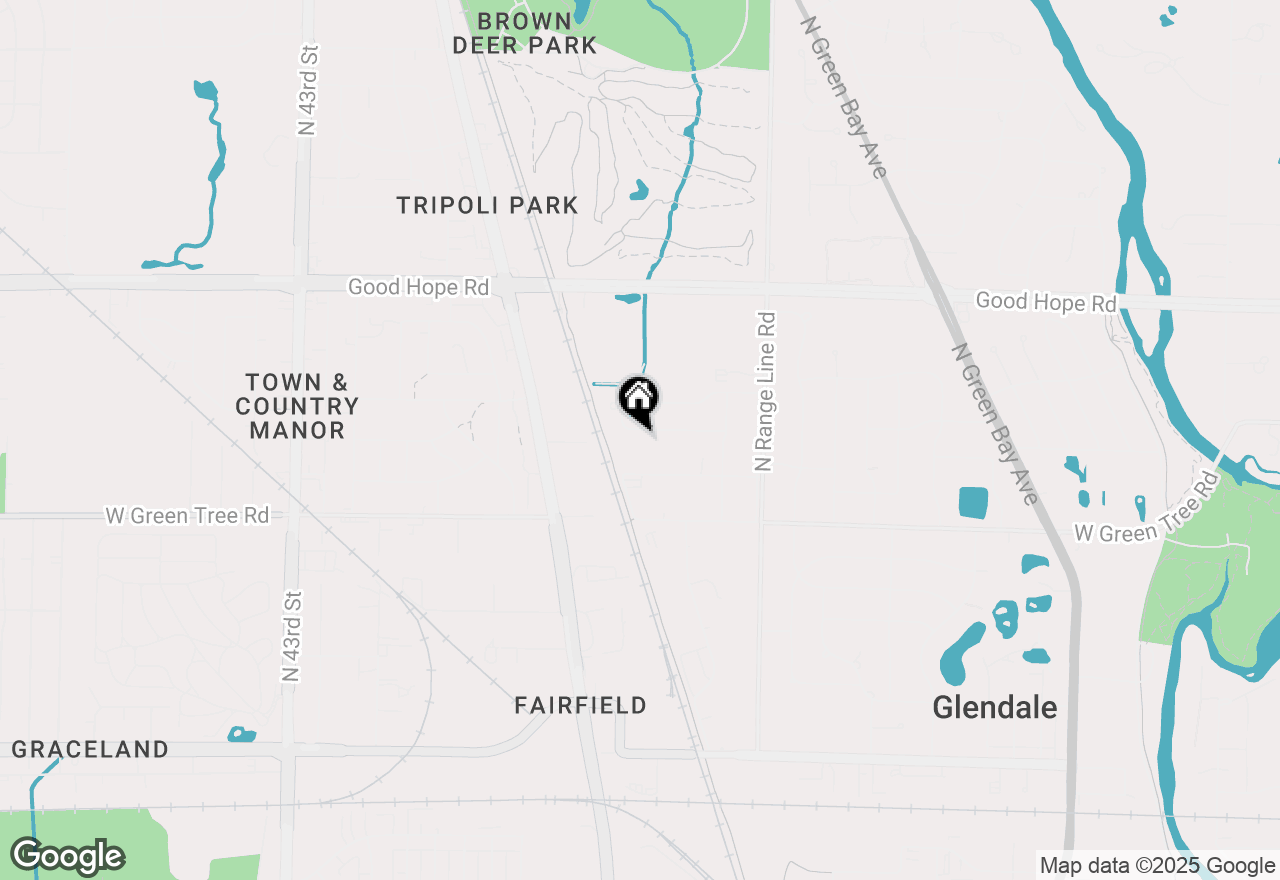 Map of 3105 W Valanna Ct, Glendale, WI 53209