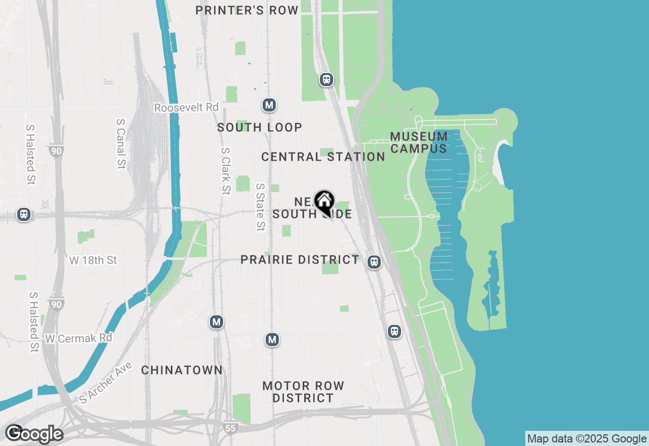 Map of 1601 S Indiana Avenue #503, Chicago, IL 60616