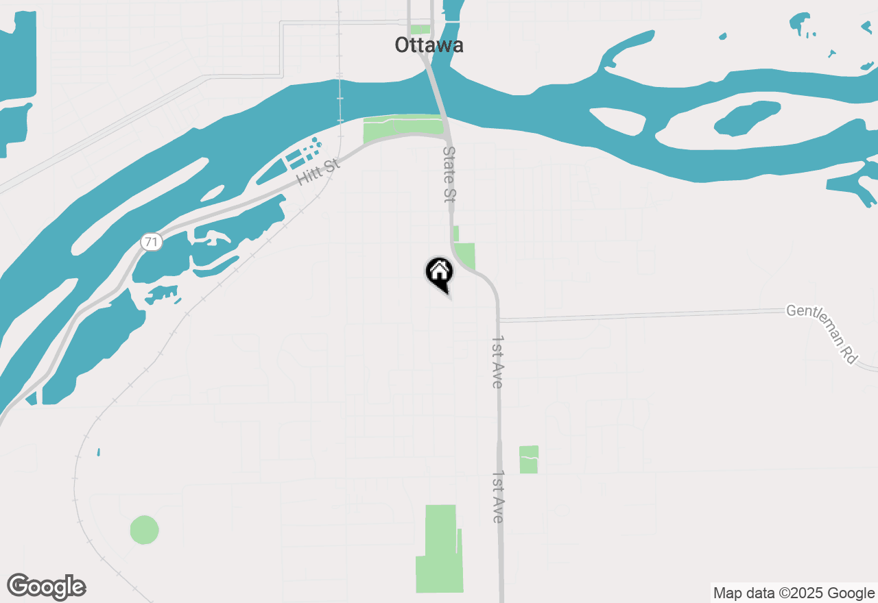 Map of 122 W Allen Street, Ottawa, IL 61350