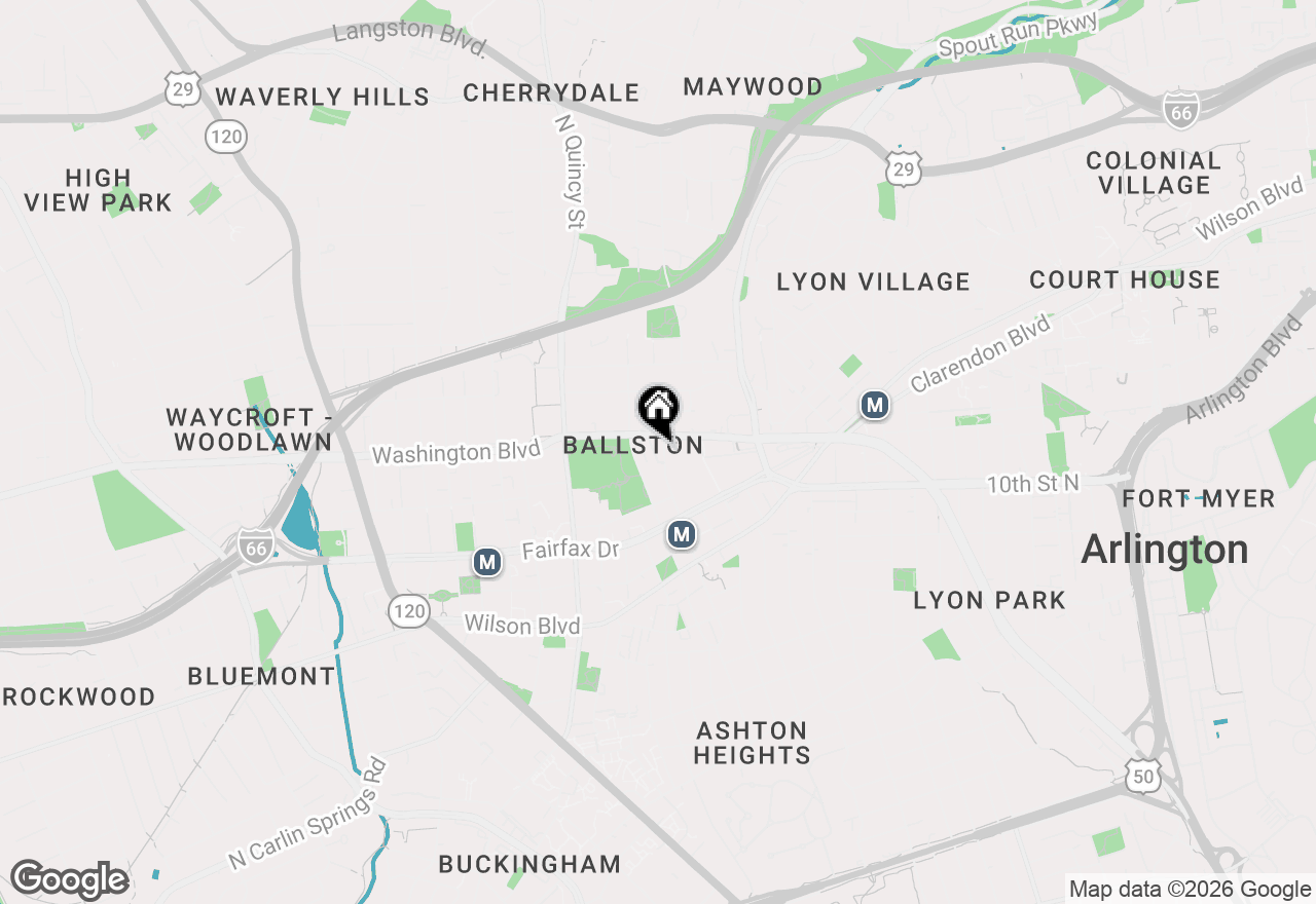 Map of 1041 N Monroe Street, Arlington, VA 22201