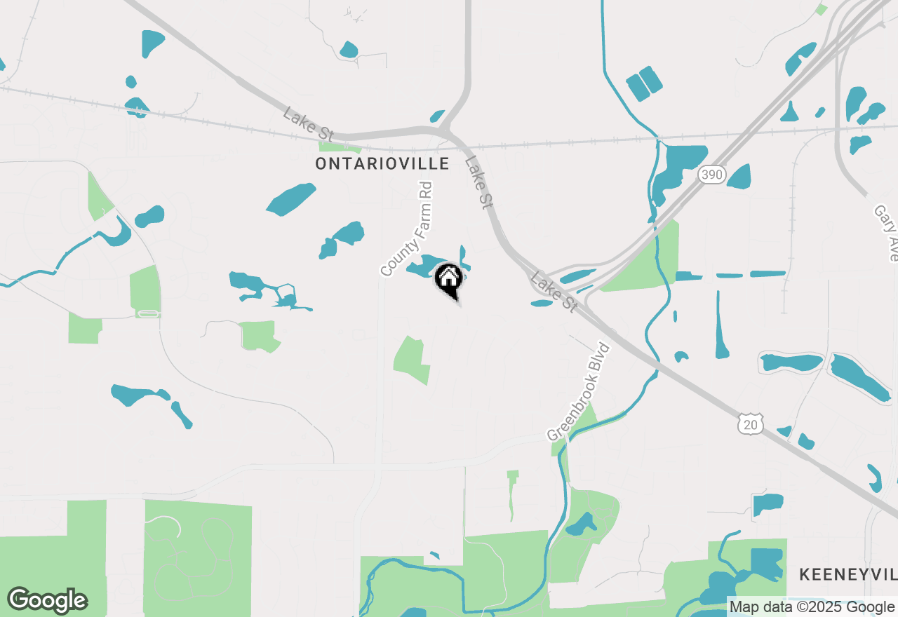 Map of 5992 Danby Court, Hanover Park, IL 60133