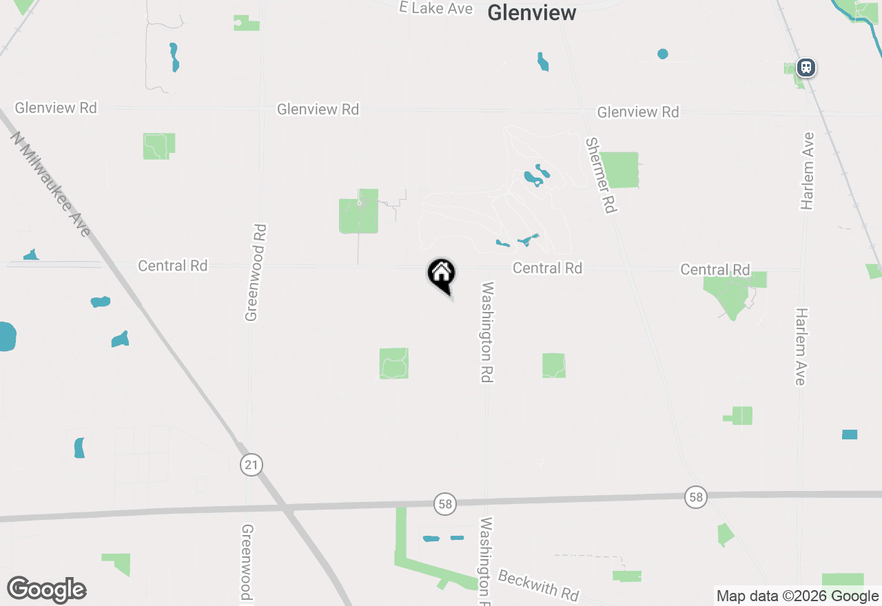 Map of 2821 Covert Road, Glenview, IL 60025