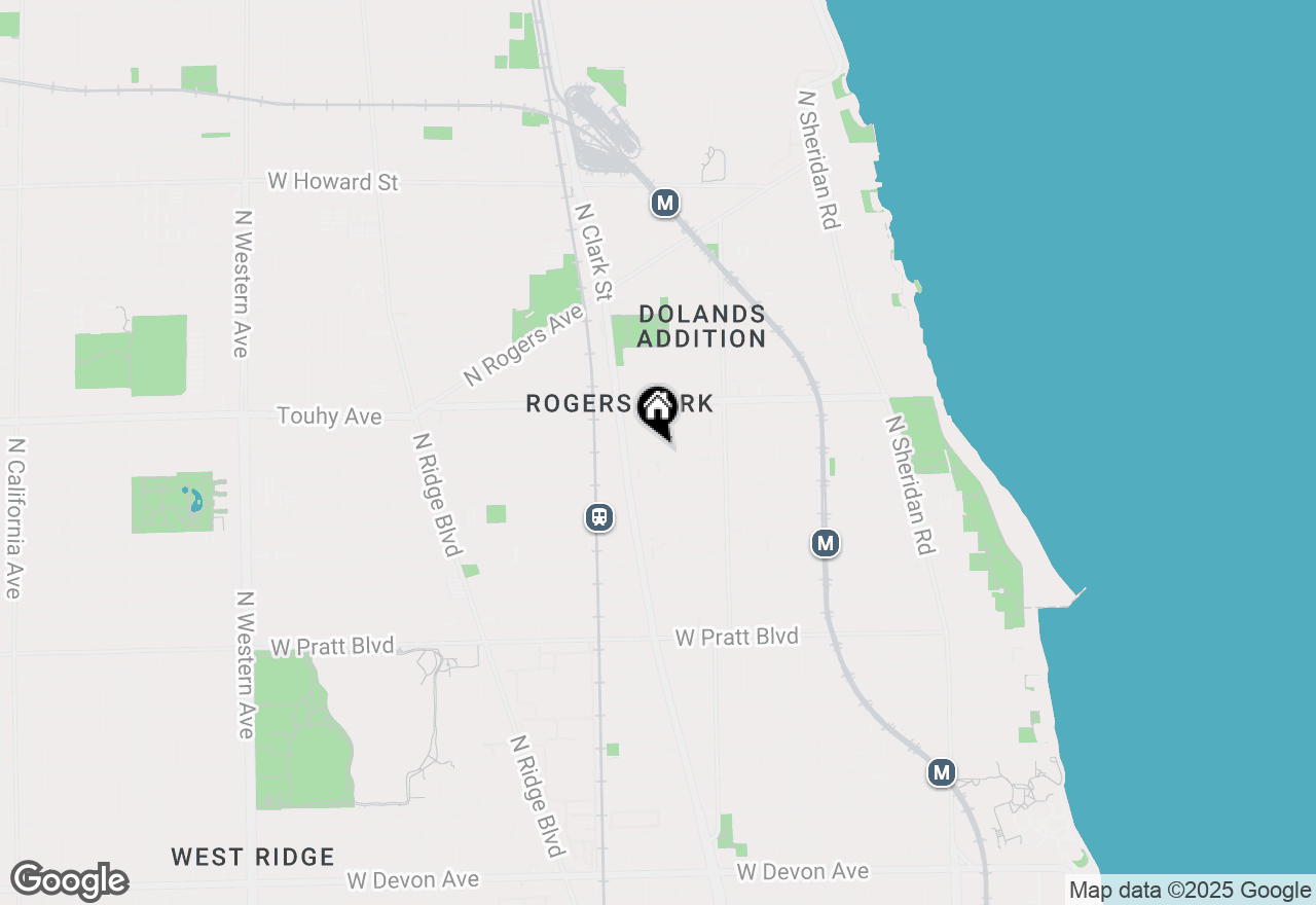 Map of 1709 W Estes Avenue #1S, Chicago, IL 60626