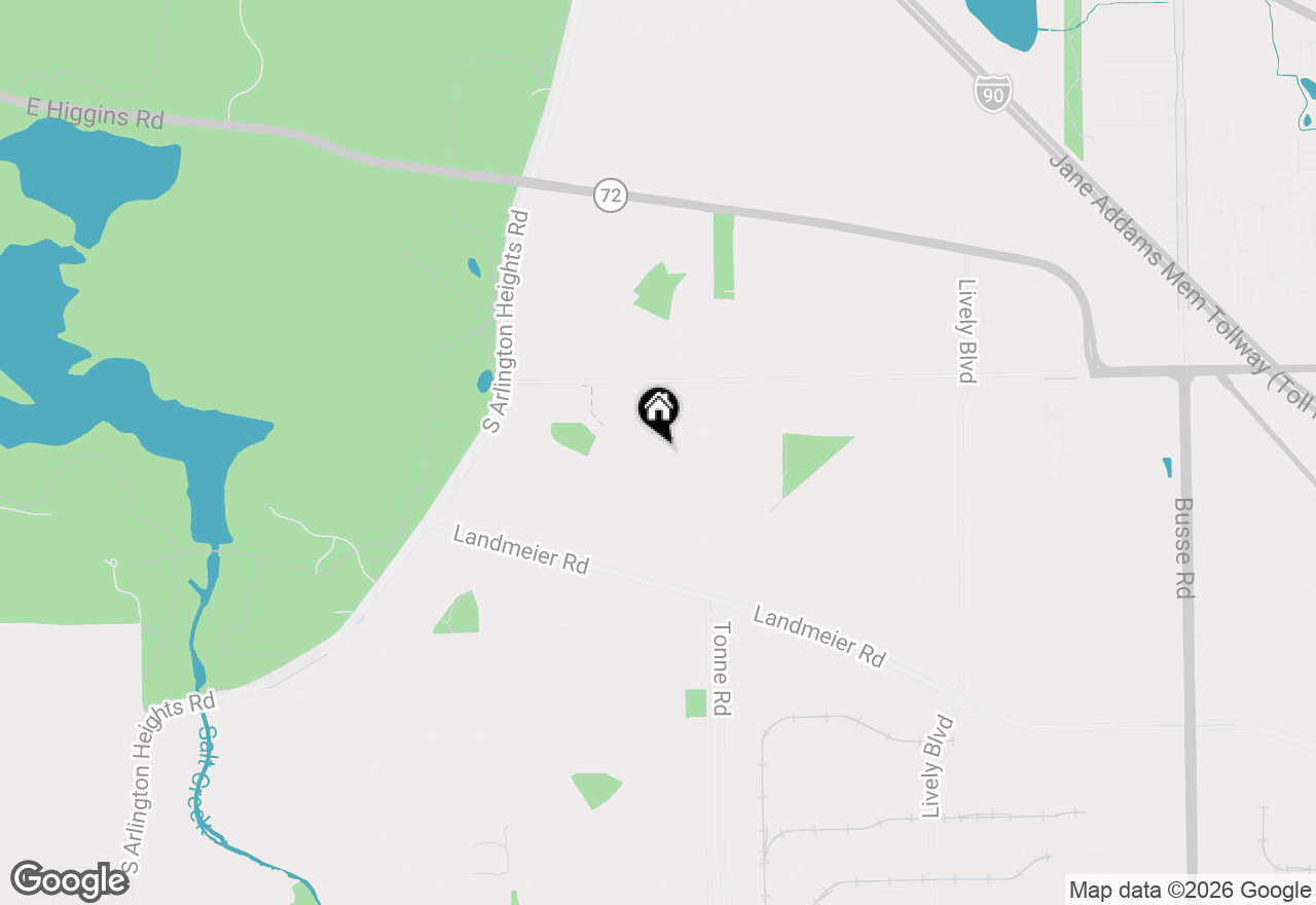 Map of 520 Edgewood Lane, Elk Grove Village, IL 60007
