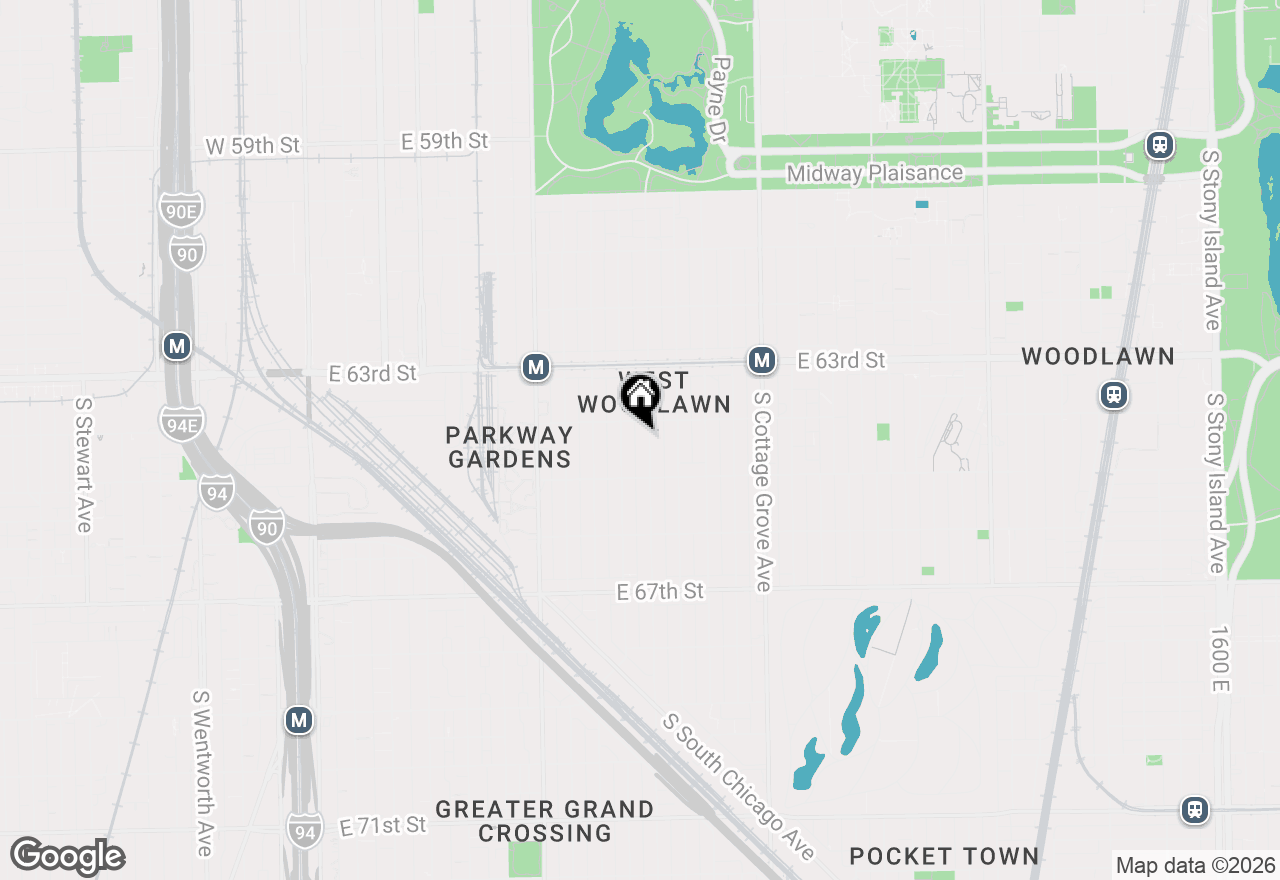 Map of 6416 S Saint Lawrence Avenue #1, Chicago, IL 60637