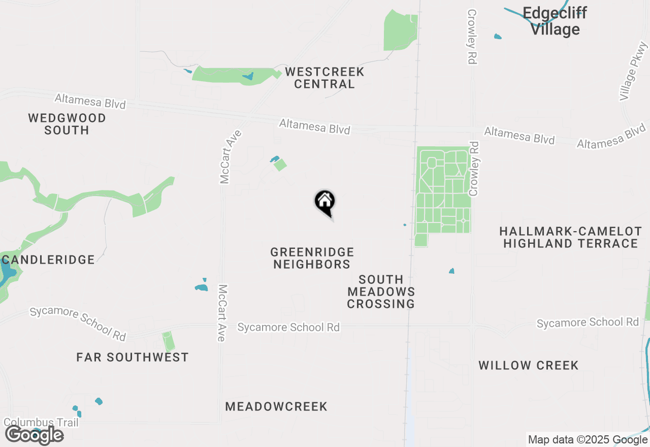Map of 6928 Loma Vista Drive, Fort Worth, TX 76133